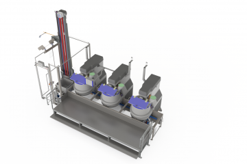 Diosna SP160E kneders + HKV 224 hefkiep + Venmatic kuiptransport (1/2)-copy