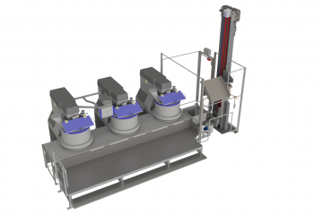 Diosna SP160E kneders + HKV 224 hefkiep + Venmatic kuiptransport (2/2)-copy